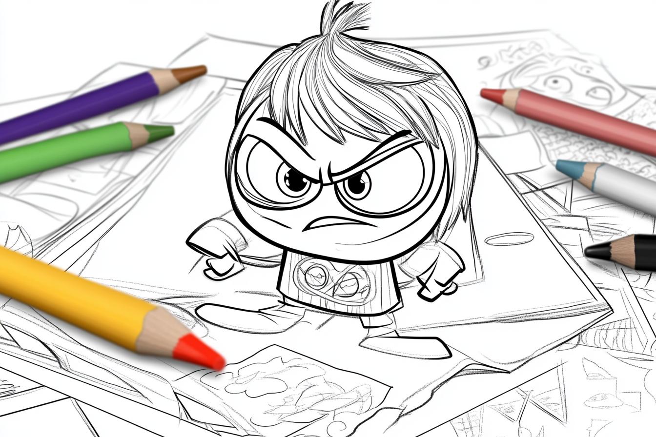 Free Printable PDF Inside Out Coloring Pages