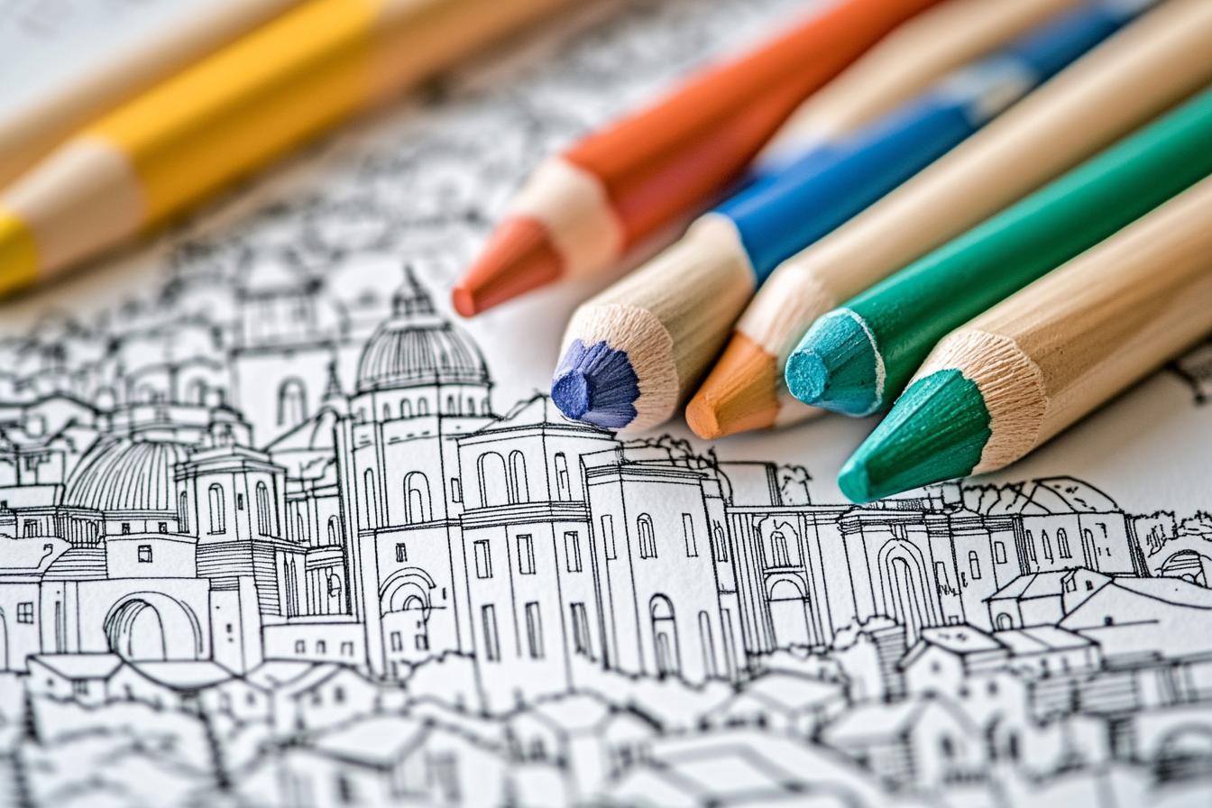 Free Printable PDF Italy Falg Coloring Pages