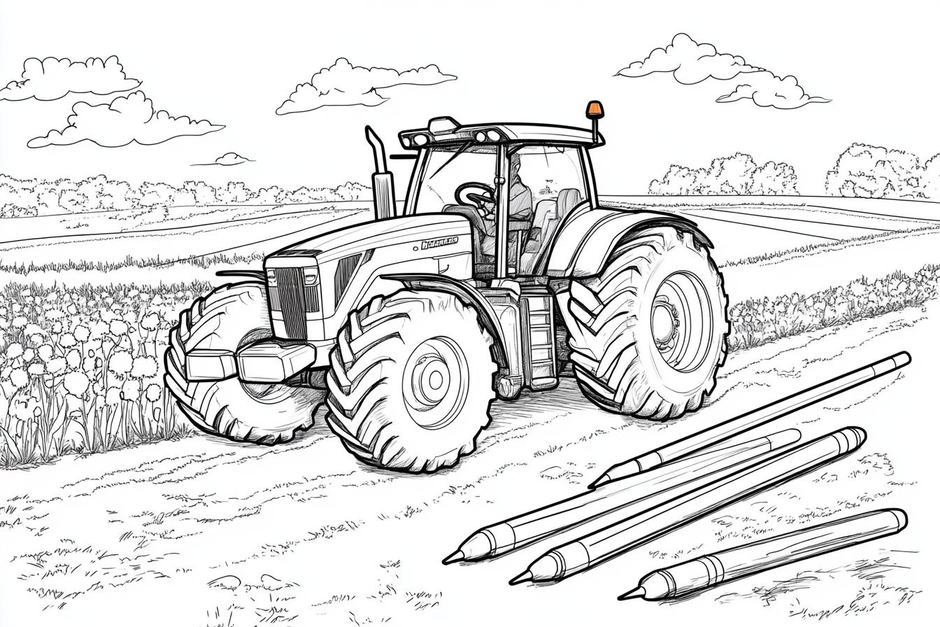 Free Printable PDF John Deere Coloring Pages