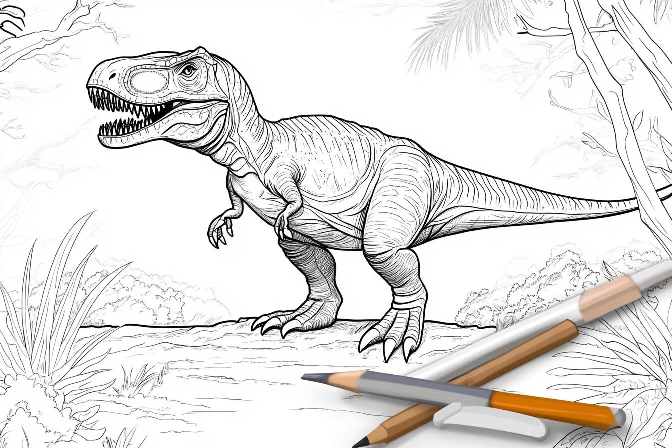 Free Printable PDF Jurassic Park Coloring Pages