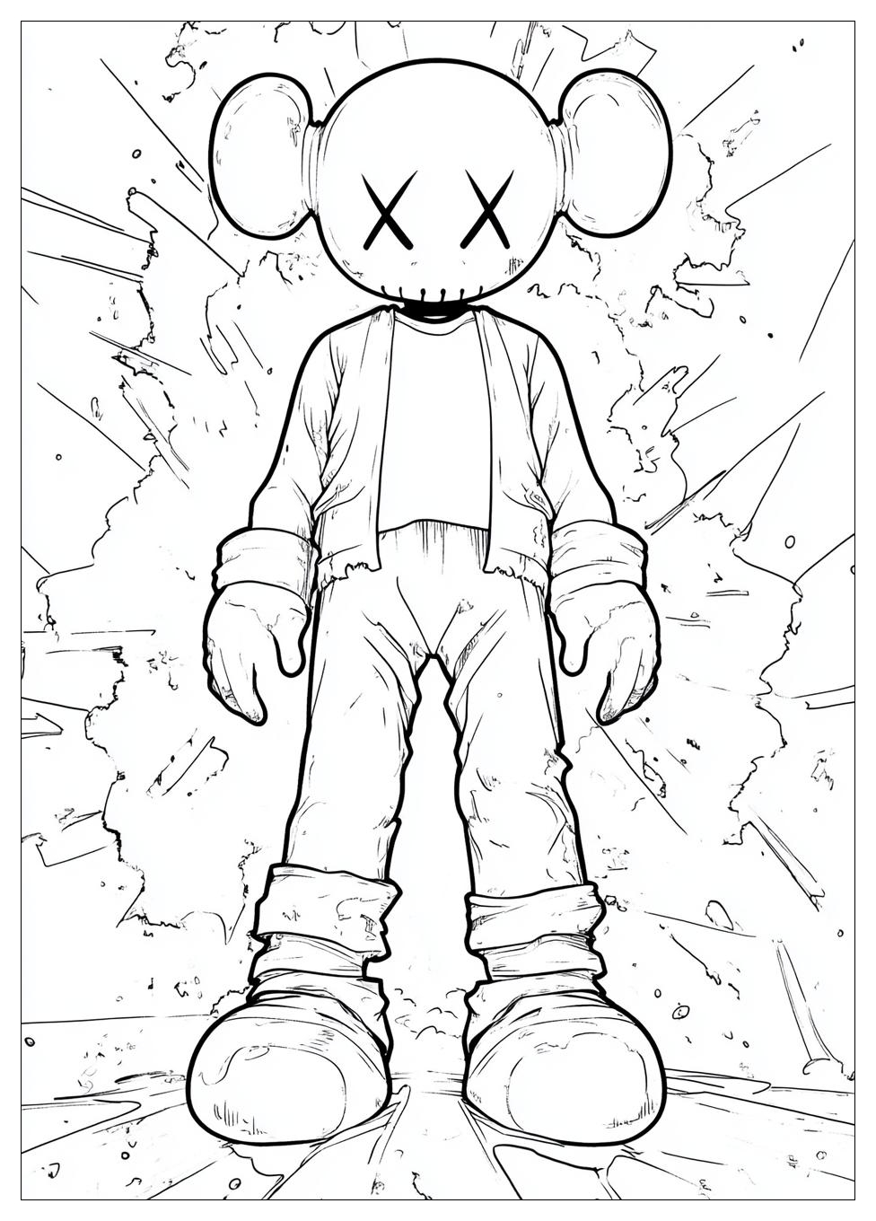 kaws_coloring_pages_1