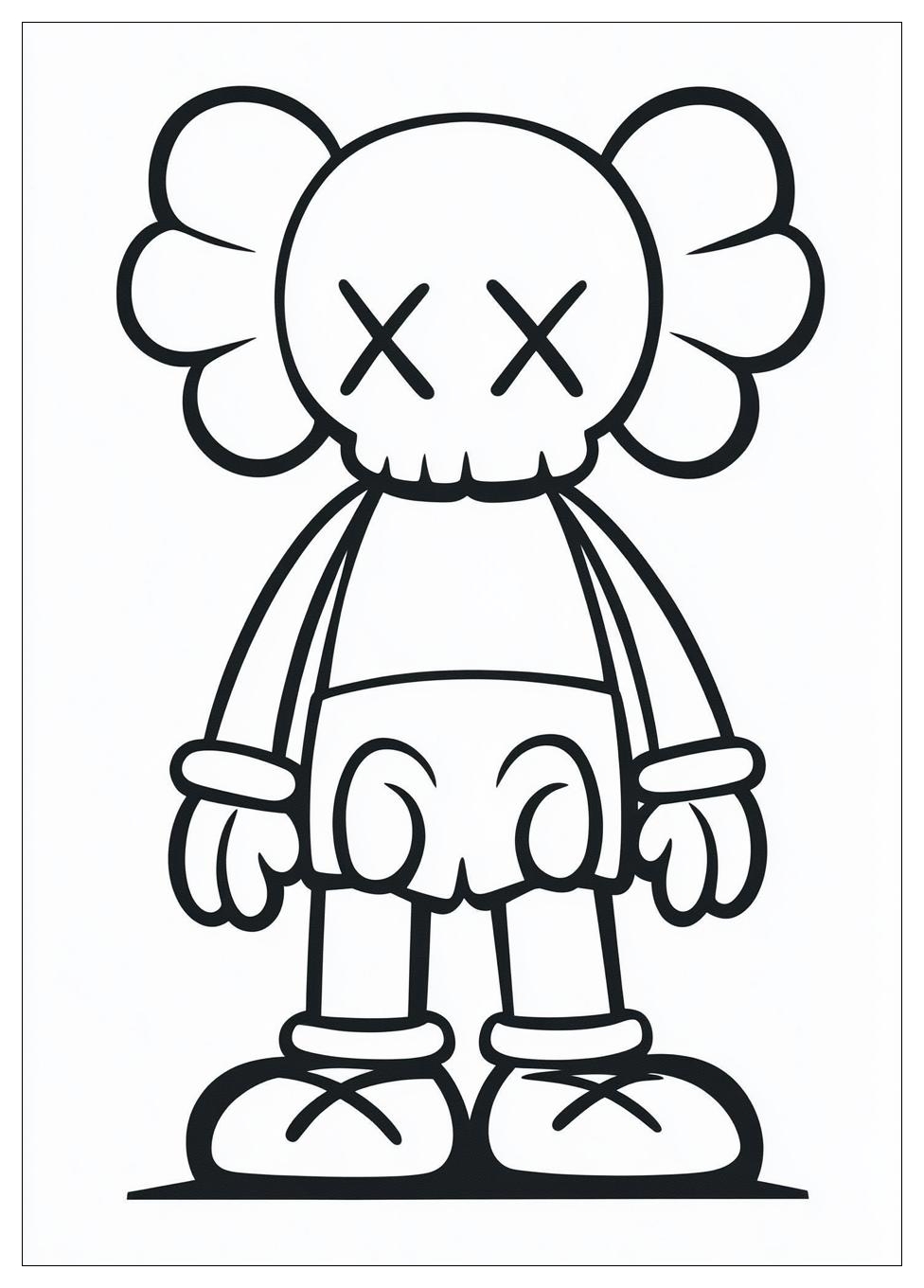 kaws_coloring_pages_11