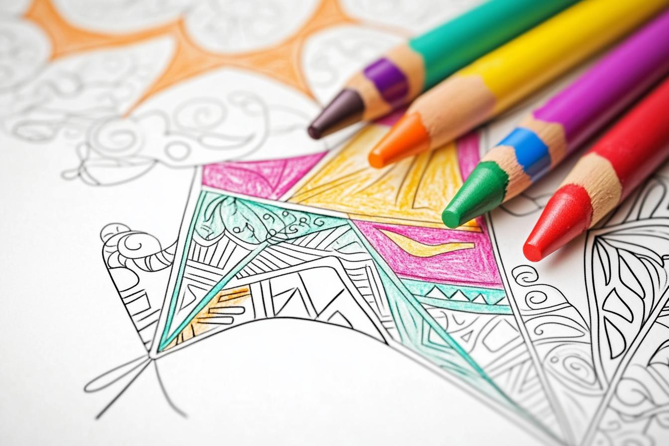 Free Printable PDF Kite Coloring Pages