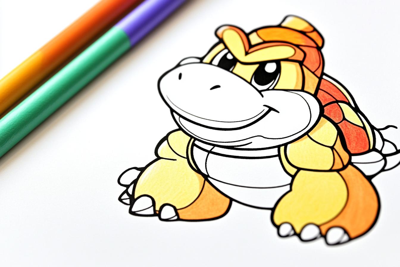 Free Printable PDF Koopa Troopa Coloring Pages