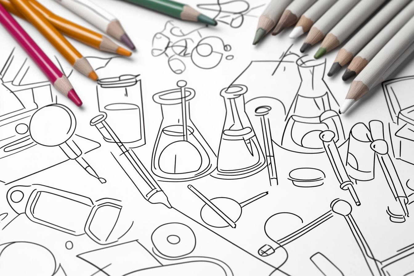 Free Printable PDF Laboratory Coloring Pages