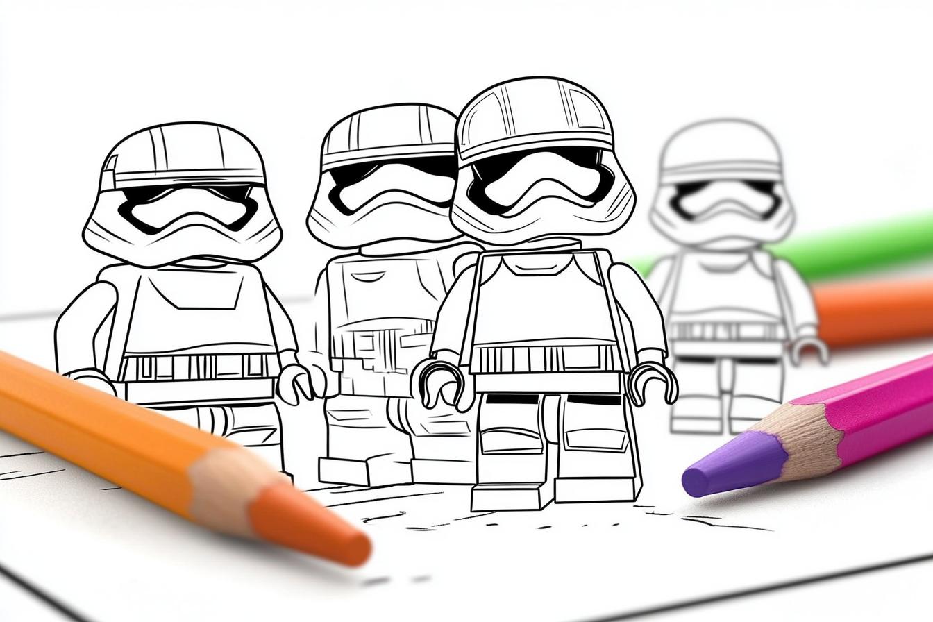 Free Printable PDF Lego Star Wars Coloring Pages