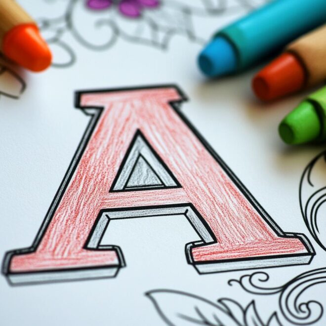 Letter “A” Coloring Pages : Fun & Educational Activity for Kids