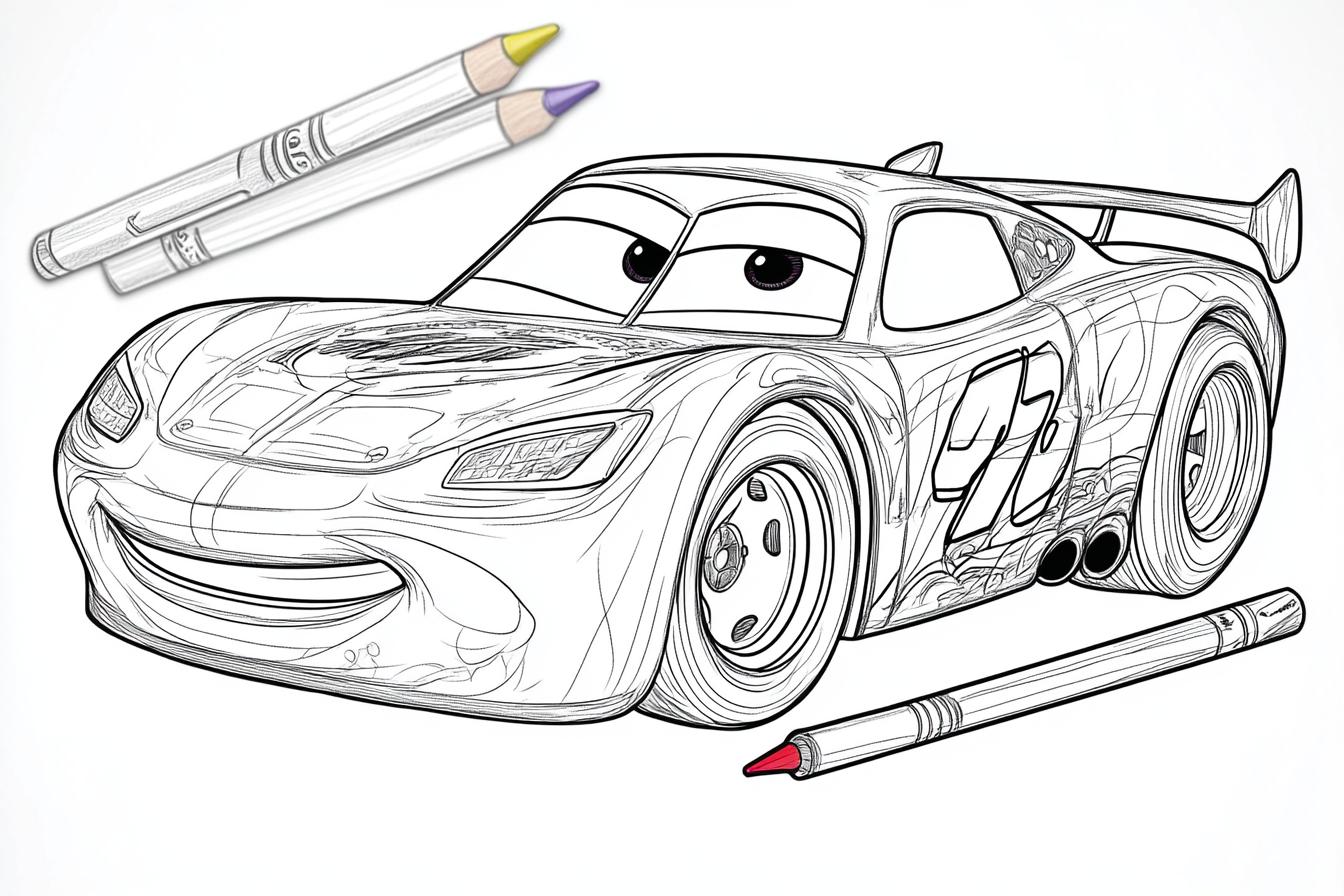 Free Printable PDF Lightning Mcqueen Coloring Pages