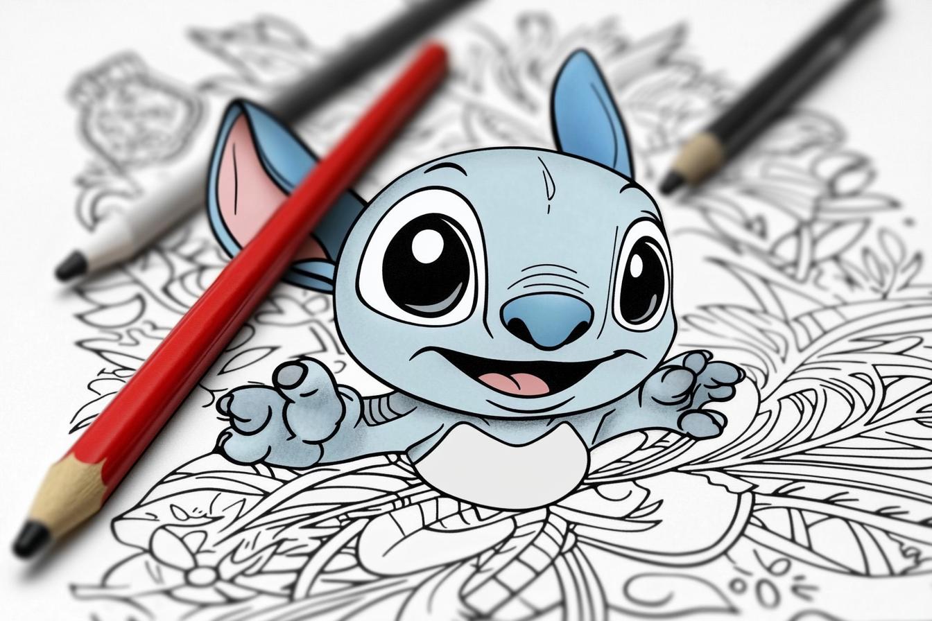 Free Printable PDF Lilo Stitch Coloring Pages