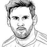 Lionel Messi Coloring Pages : Fun & Free Printable Sheets for Kids & Adults