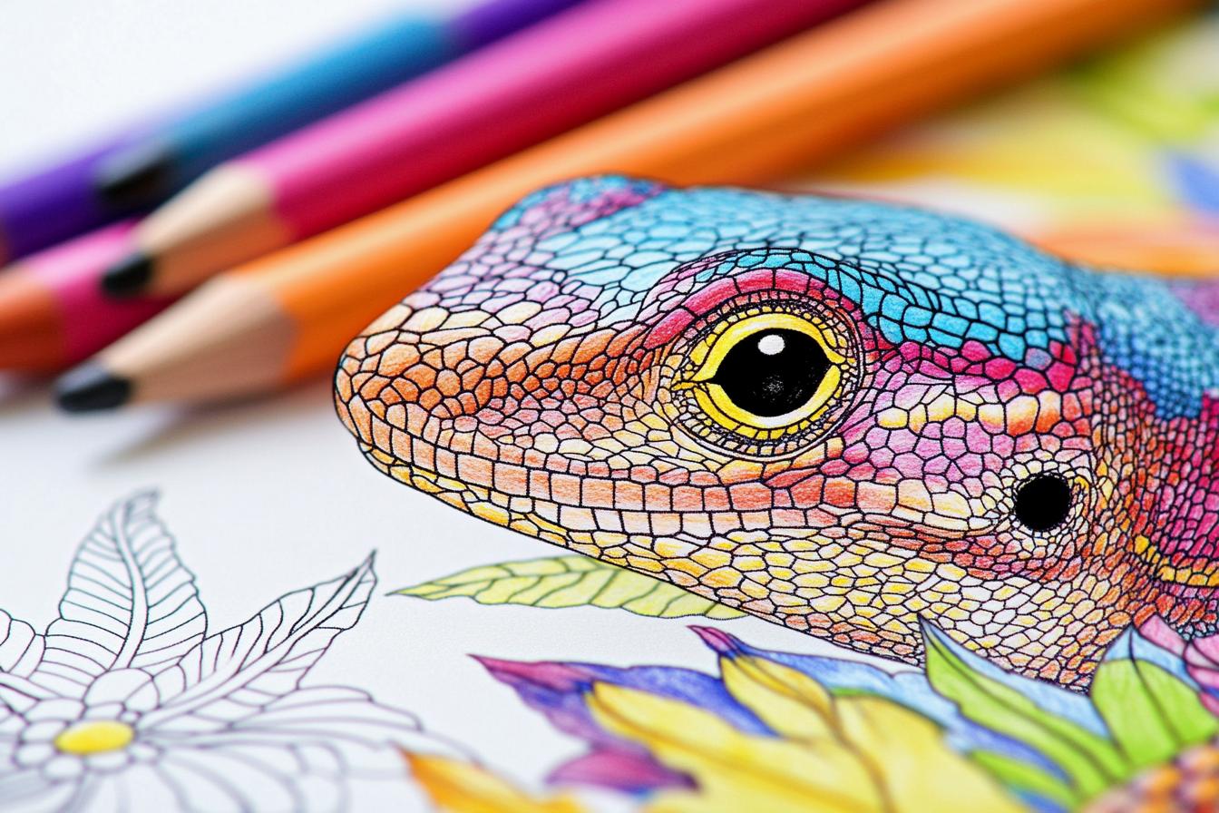 Free Printable PDF Lizard Coloring Pages