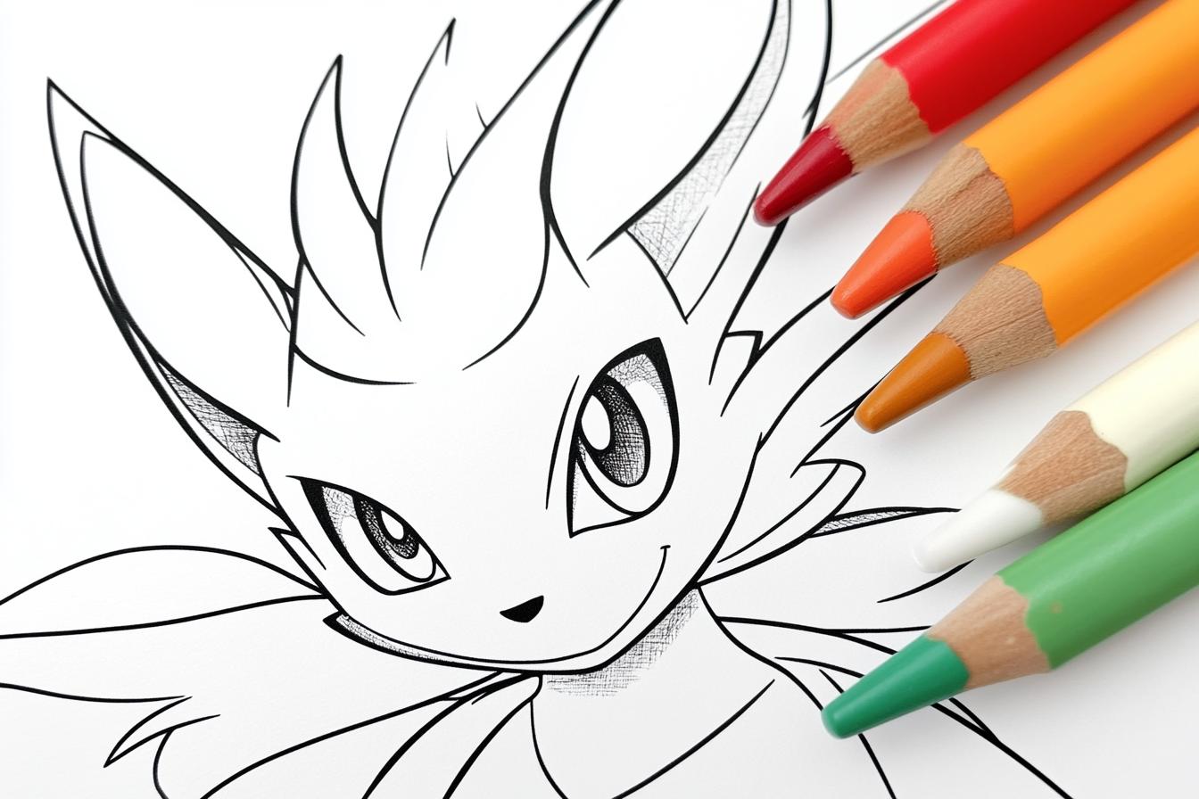 Free Printable PDF Lucario Coloring Pages