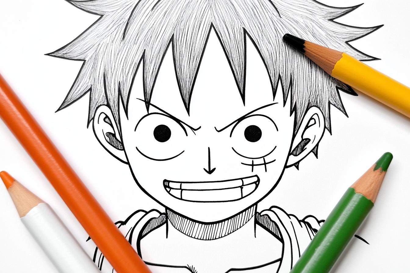 Free Printable PDF Luffy Coloring Pages