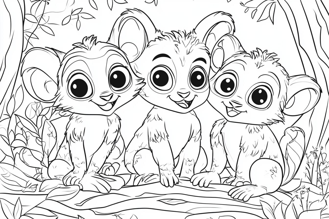 Free Printable PDF Madagascar Coloring Pages