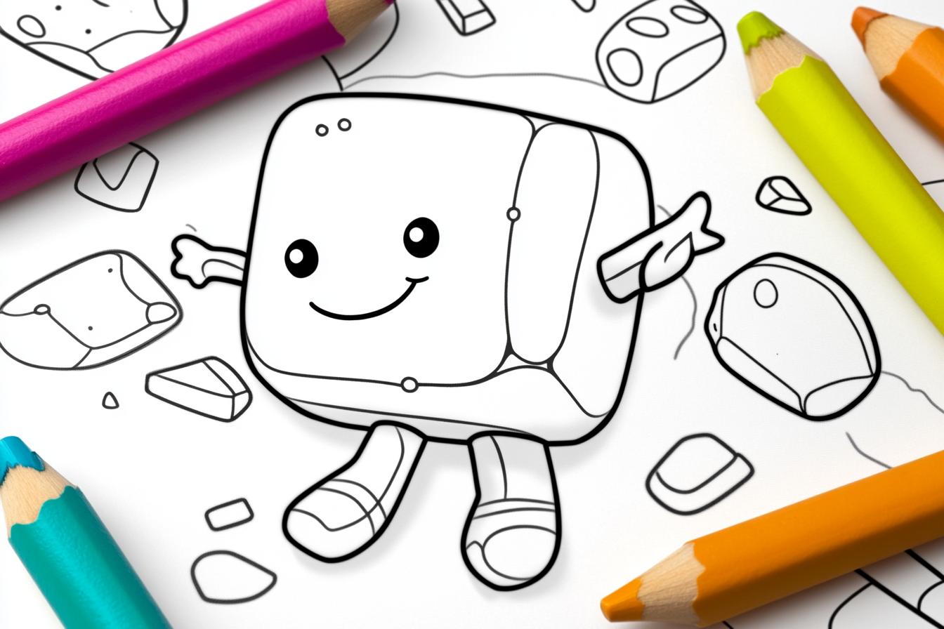 Free Printable PDF Marshmello Coloring Pages