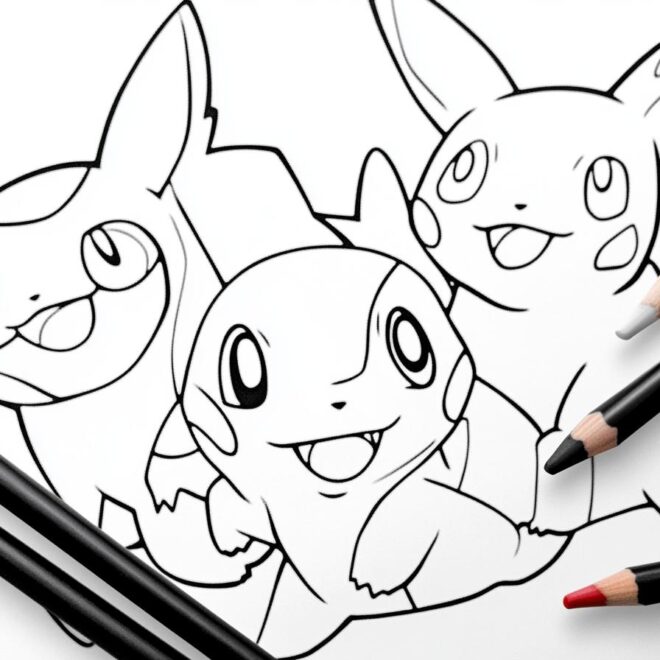 Mega Pokemon Coloring Pages : Unleash Your Inner Artist with Powerful Pokemon Designs