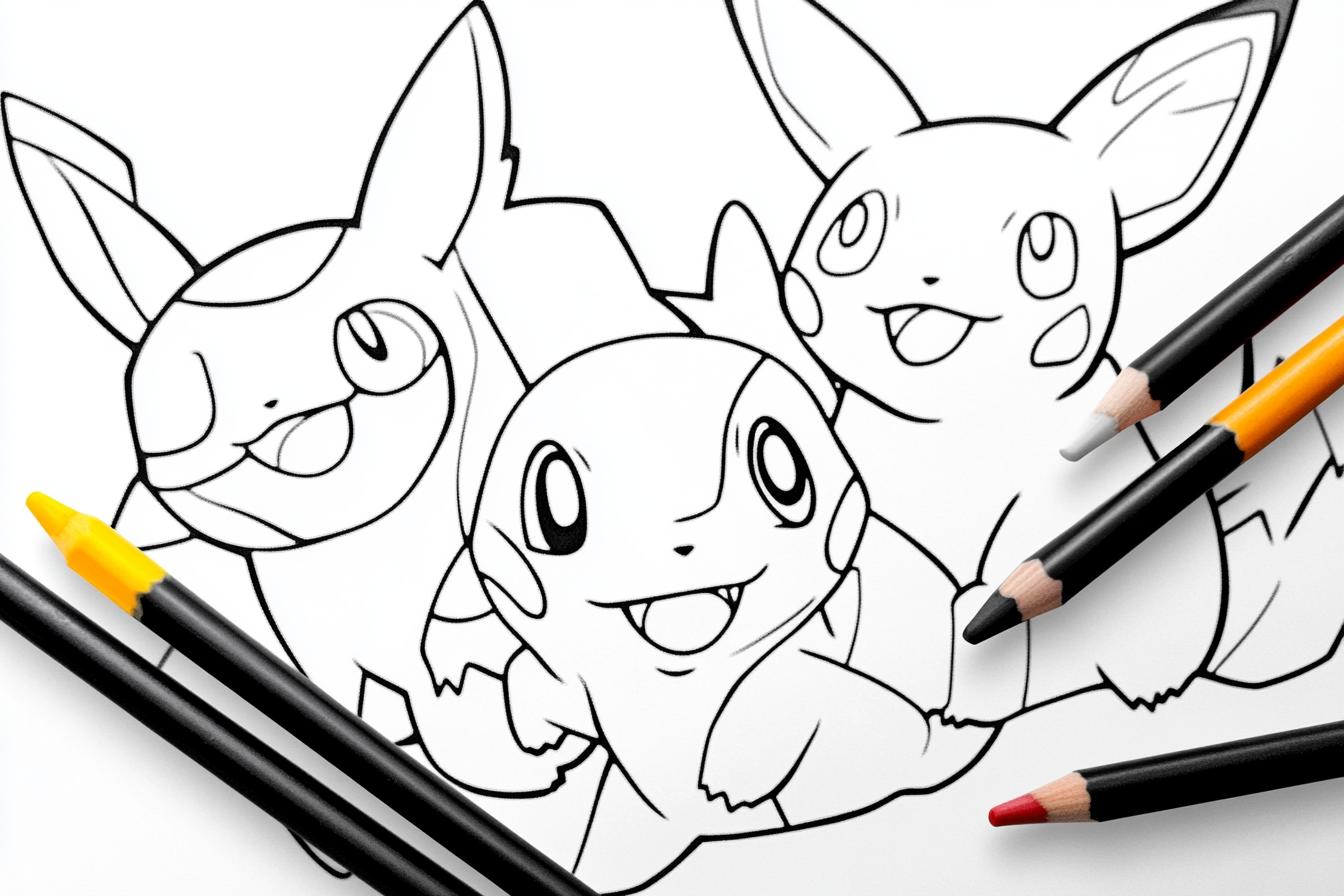 Free Printable PDF Mega Pokemon Coloring Pages