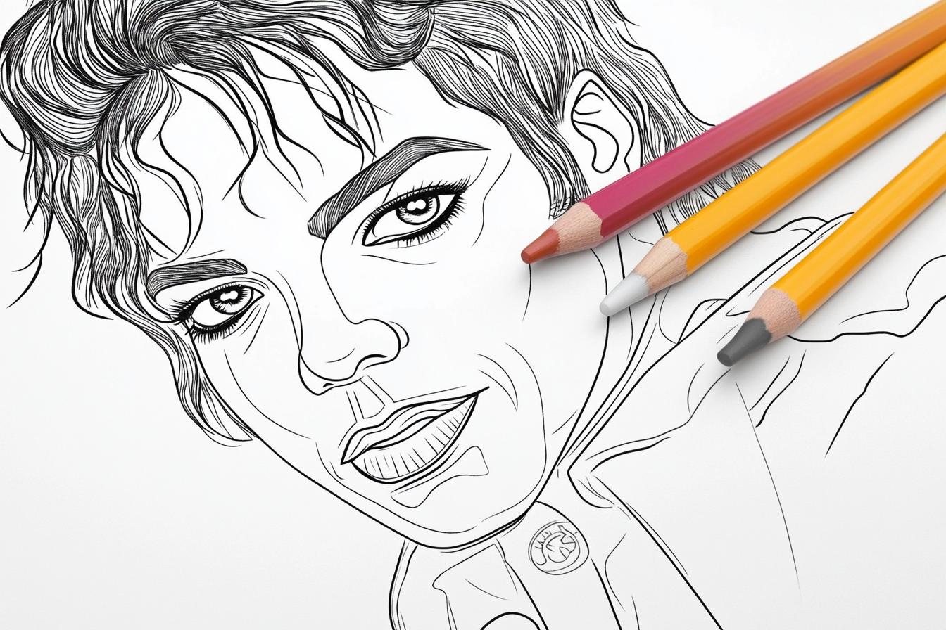 Free Printable PDF Michael Jackson Coloring Pages