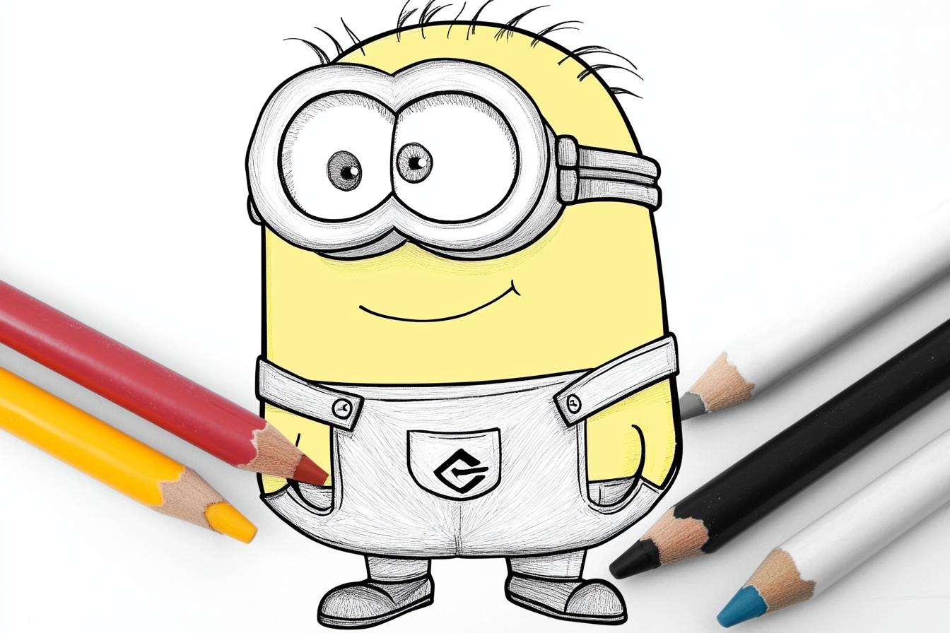 Free Printable PDF Minion Coloring Pages