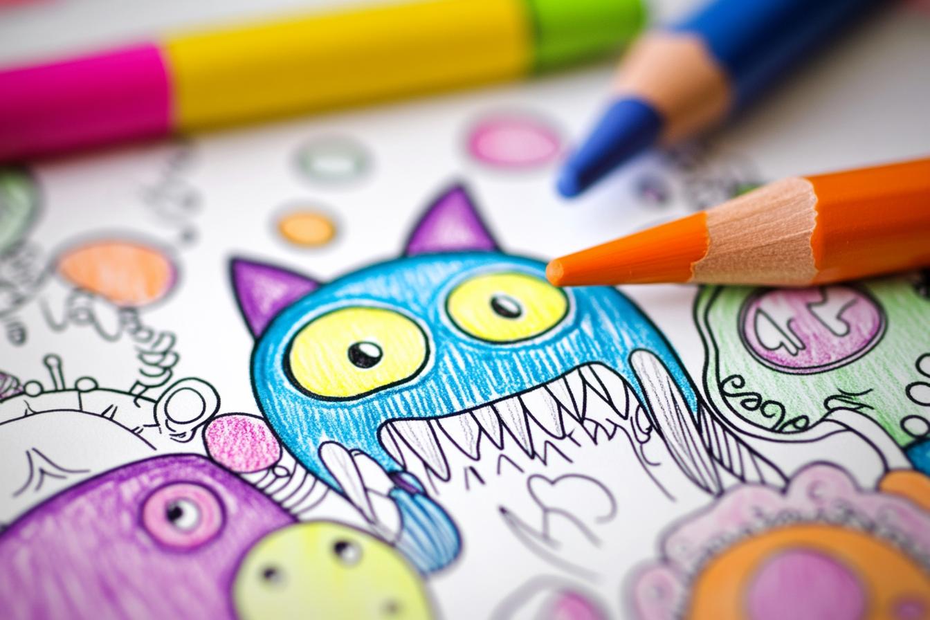 Free Printable PDF Monster Coloring Pages