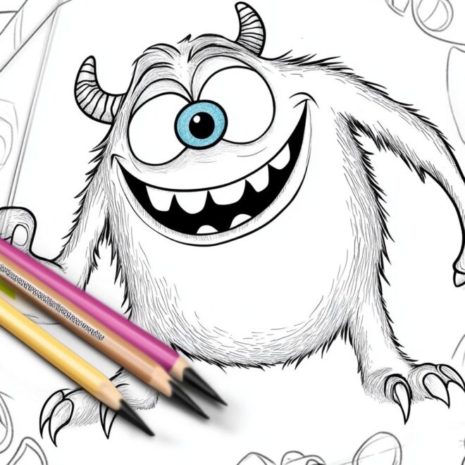 Monsters Inc Coloring Pages : Color Your Way into Monstropolis