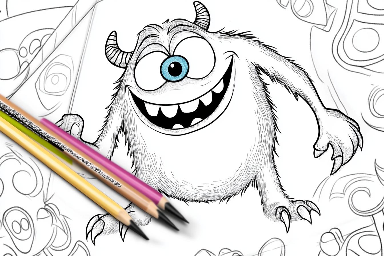 Free Printable PDF Monsters Inc Coloring Pages