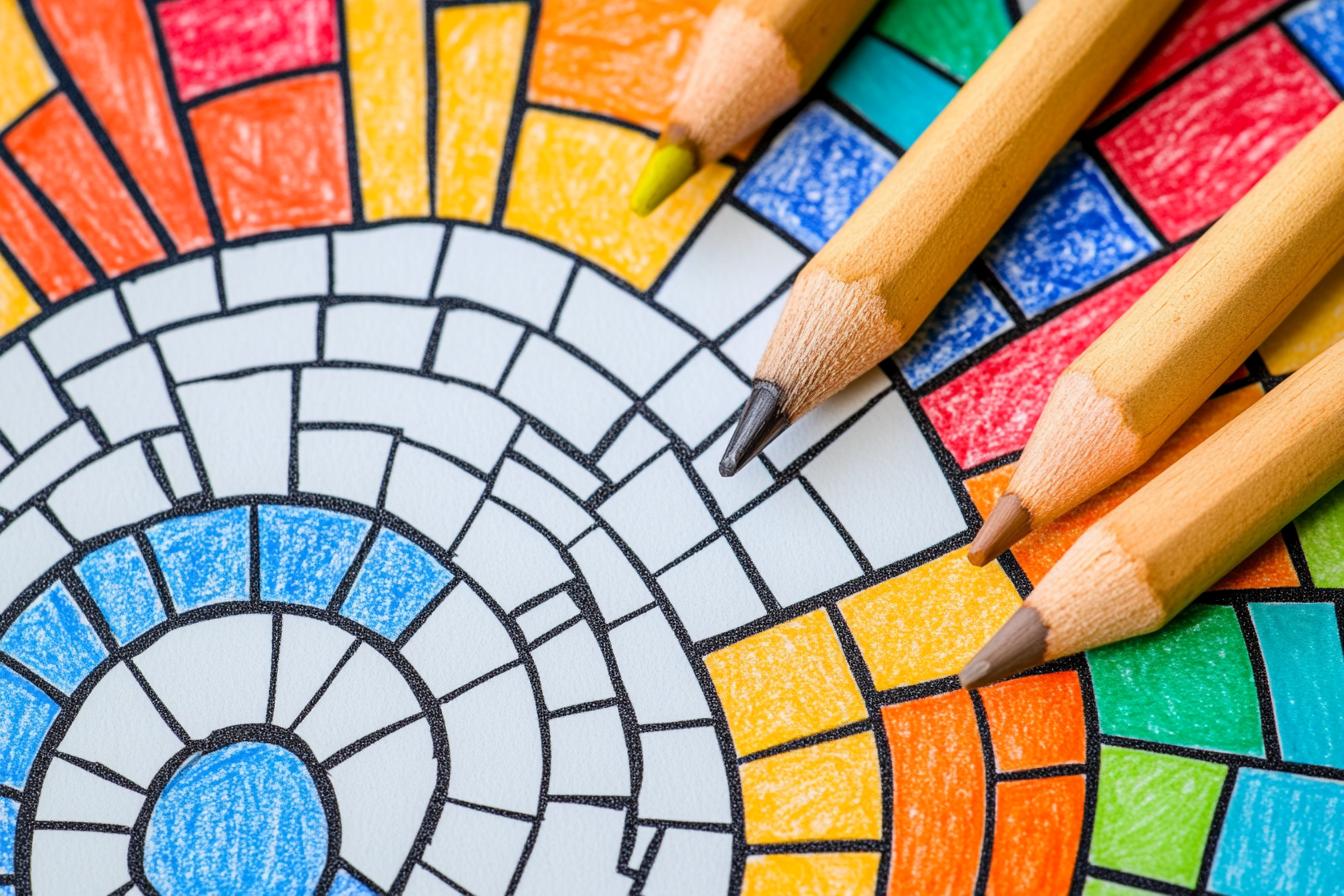 Free Printable PDF Mosaic Coloring Pages