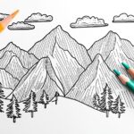 Mountain Coloring Pages : Explore Nature’s Beauty with Color