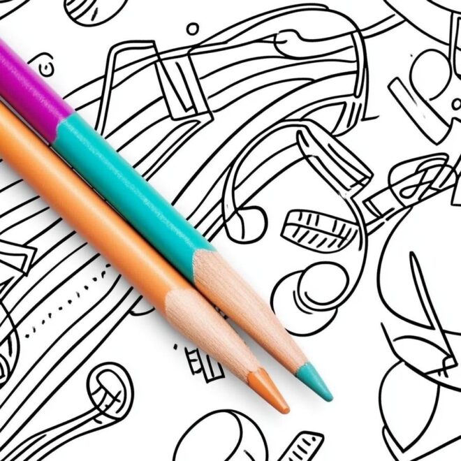 Music Notes Coloring Pages : Color Your Way to Music Theory