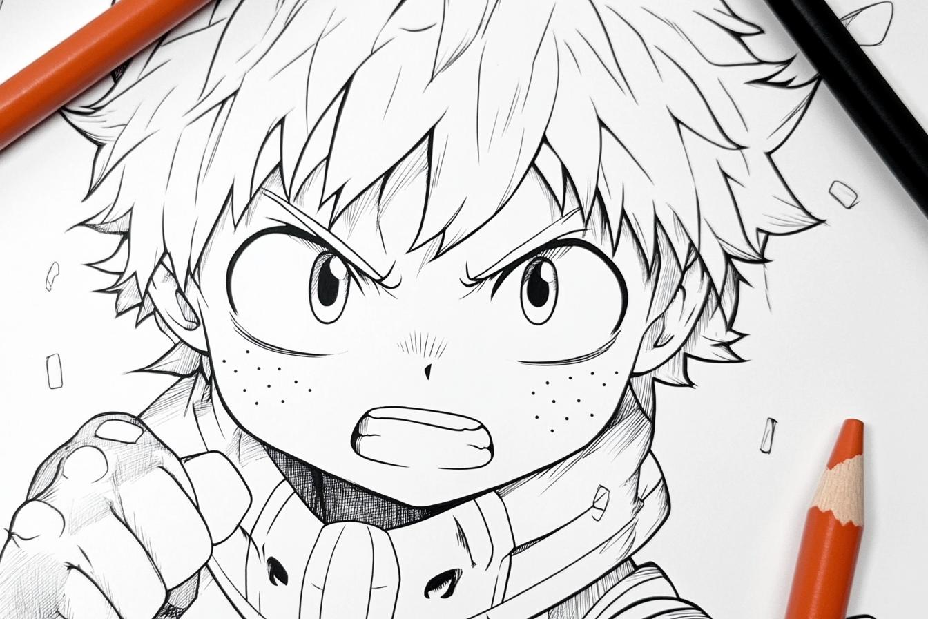 Free Printable PDF My Hero Academia Coloring Pages