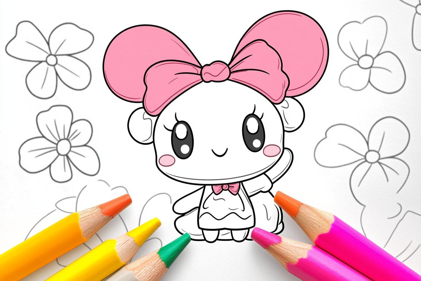 Free Printable PDF My Melody Coloring Pages