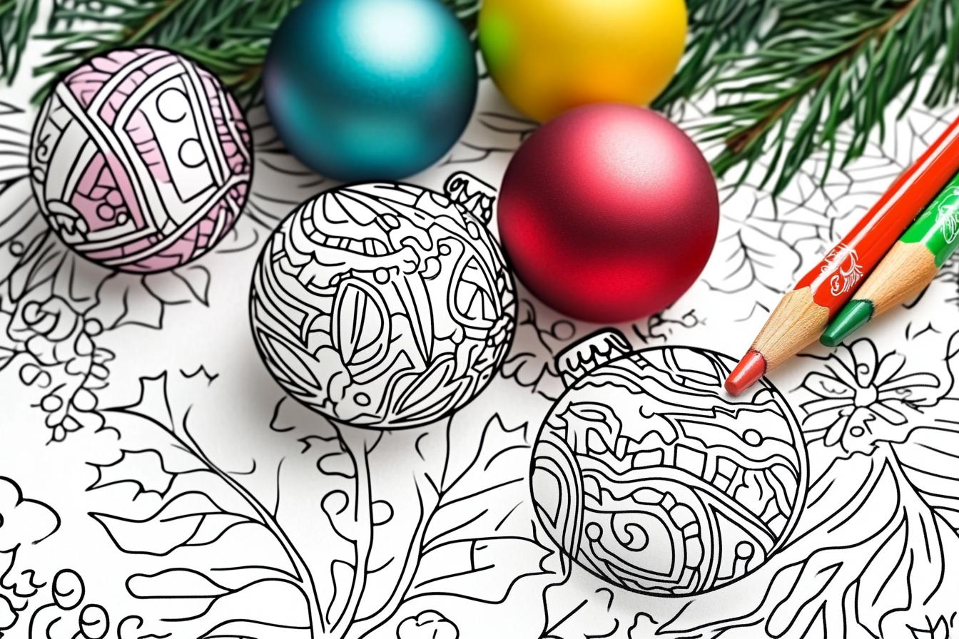 Free Printable PDF Ornament Coloring Pages