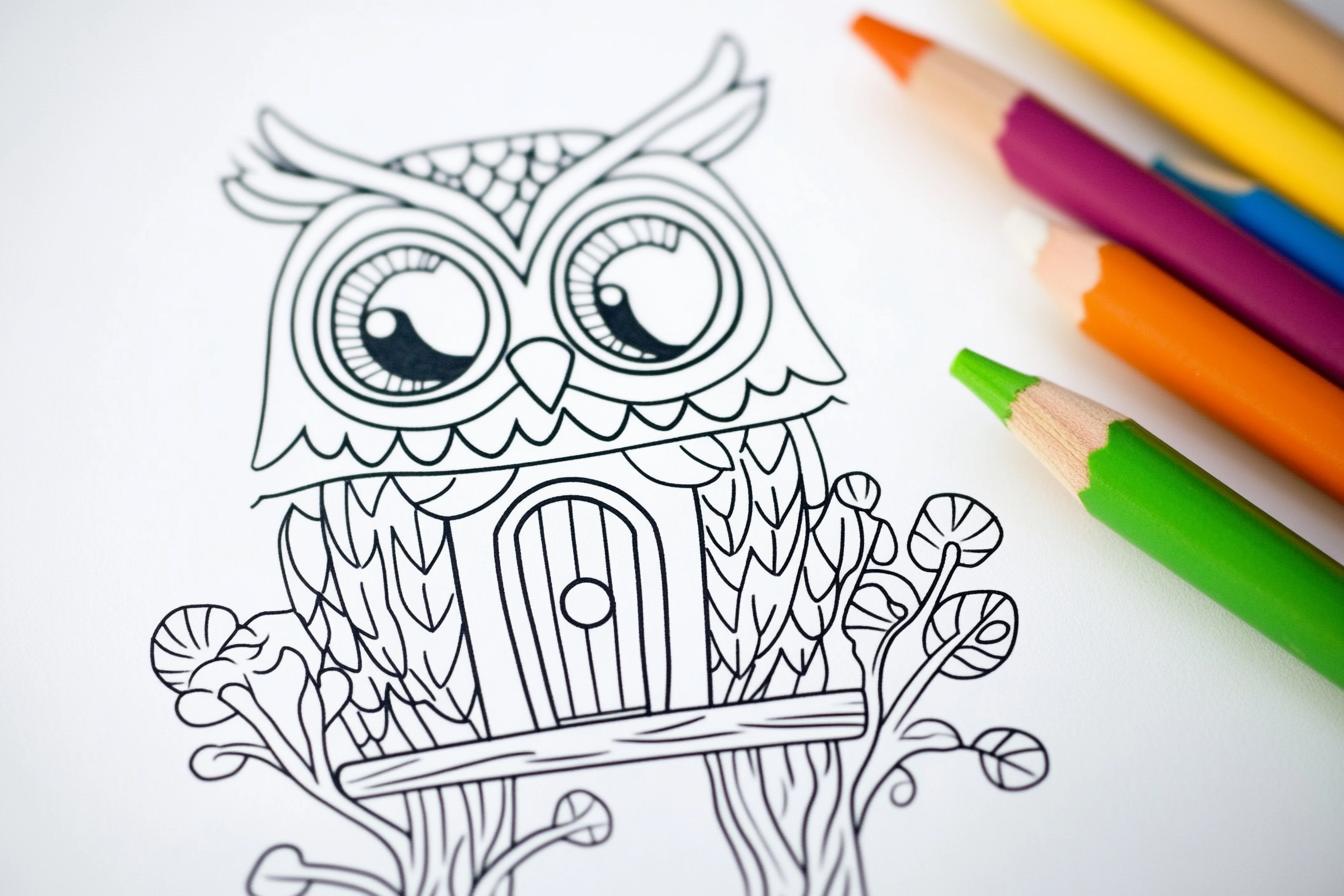 Free Printable PDF Owl House Coloring Pages