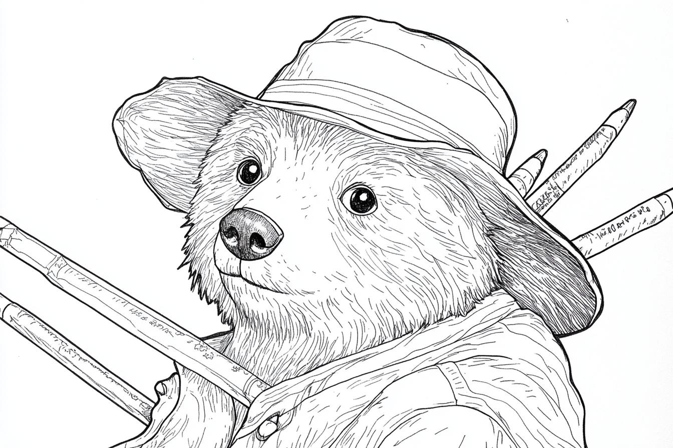 Free Printable PDF Paddington Coloring Pages