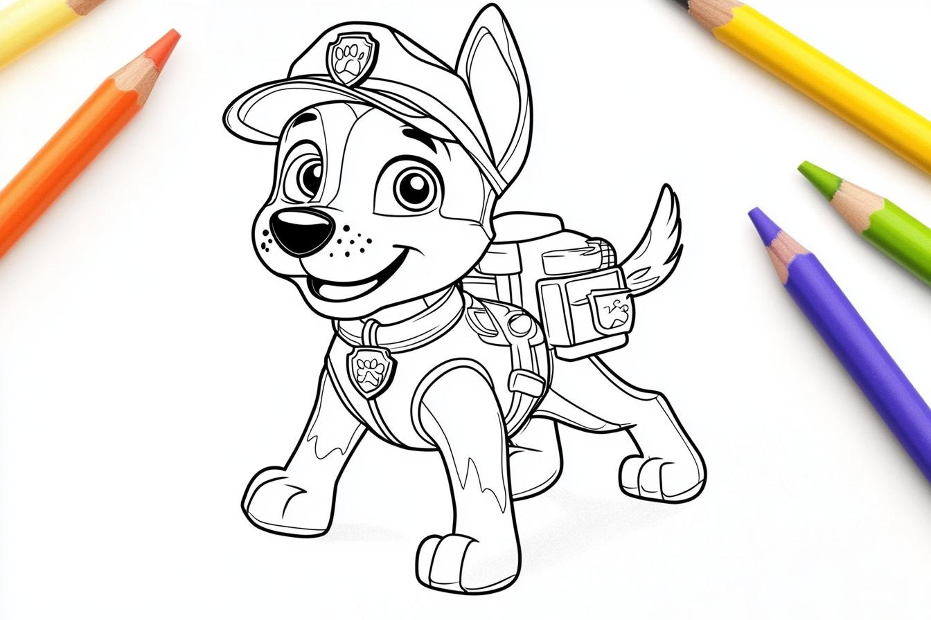 Free Printable PDF Paw Patrol Coloring Pages