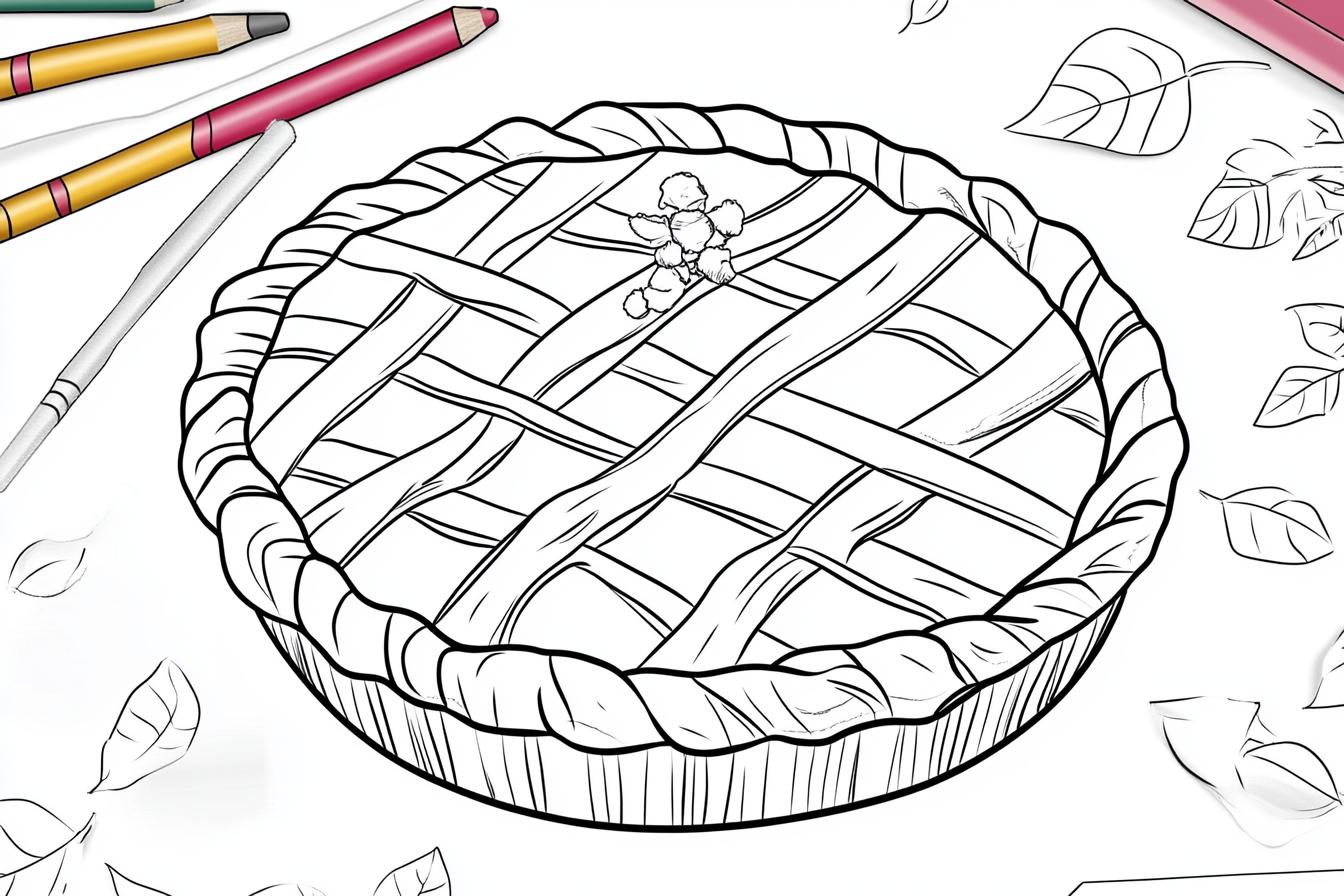 Free Printable PDF Pie Coloring Pages