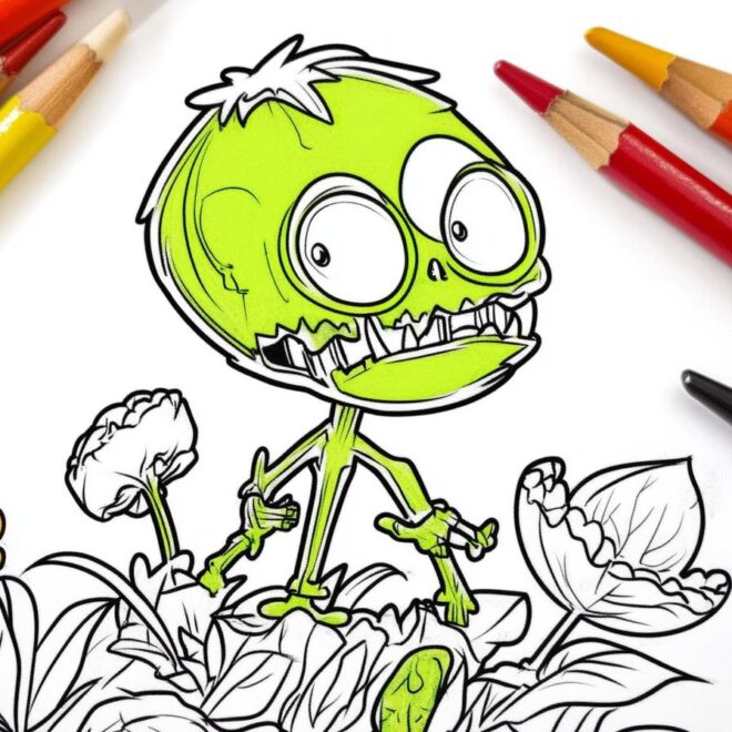 Plants Vs Zombies Coloring Pages : Color Your Way to Fun!