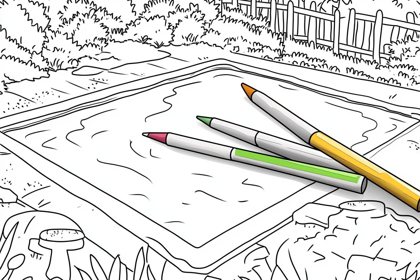 Free Printable PDF Pool Coloring Pages