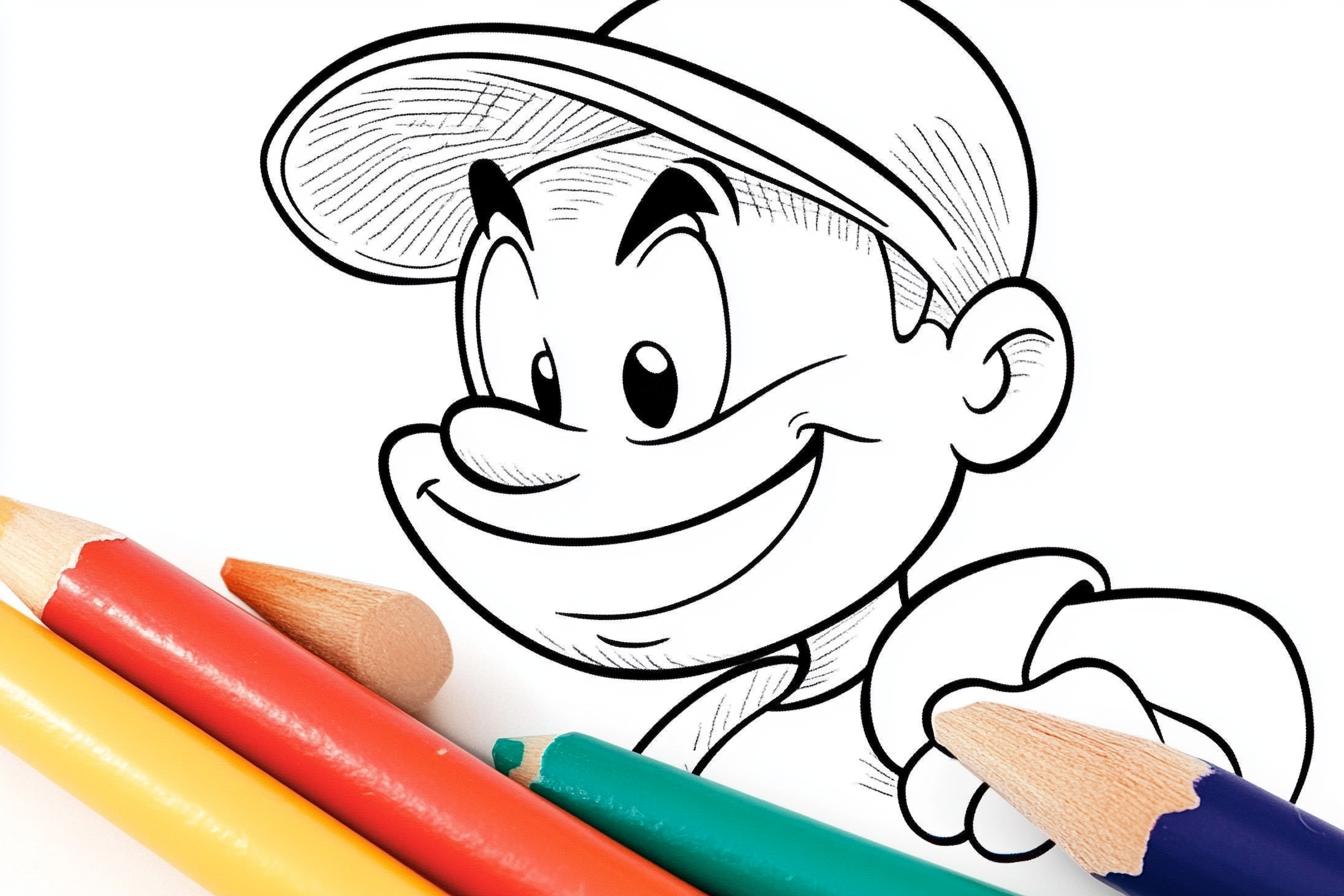 Free Printable PDF Popeye Coloring Pages