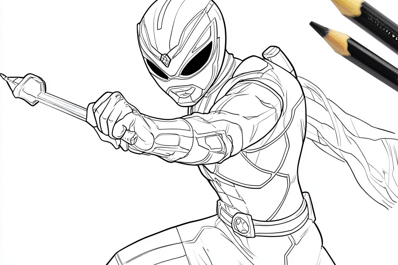 Free Printable PDF Power Rangers Coloring Pages