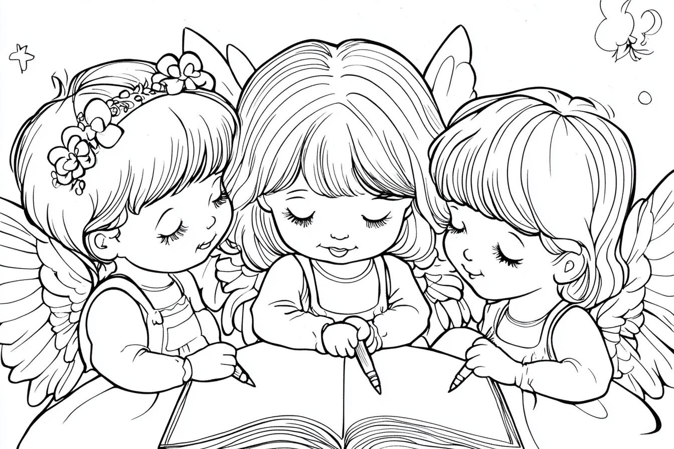 Free Printable PDF Precious Moments Coloring Pages