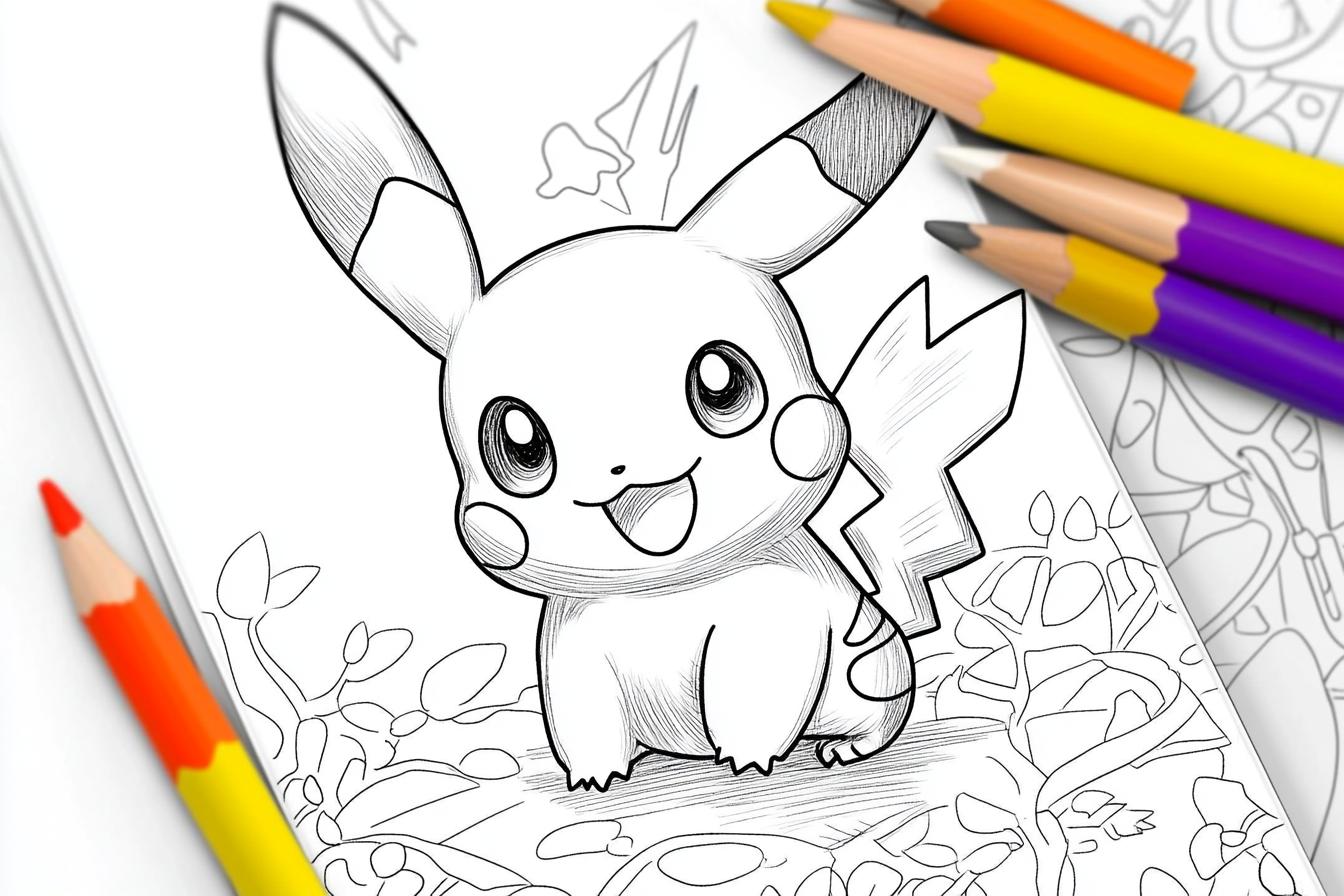 Free Printable PDF Raichu Coloring Pages