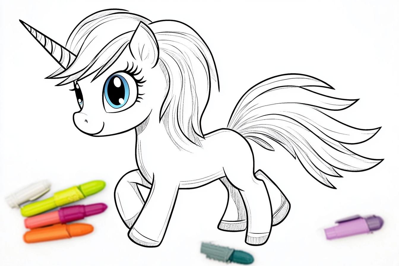 Free Printable PDF Rainbow Dash Coloring Pages