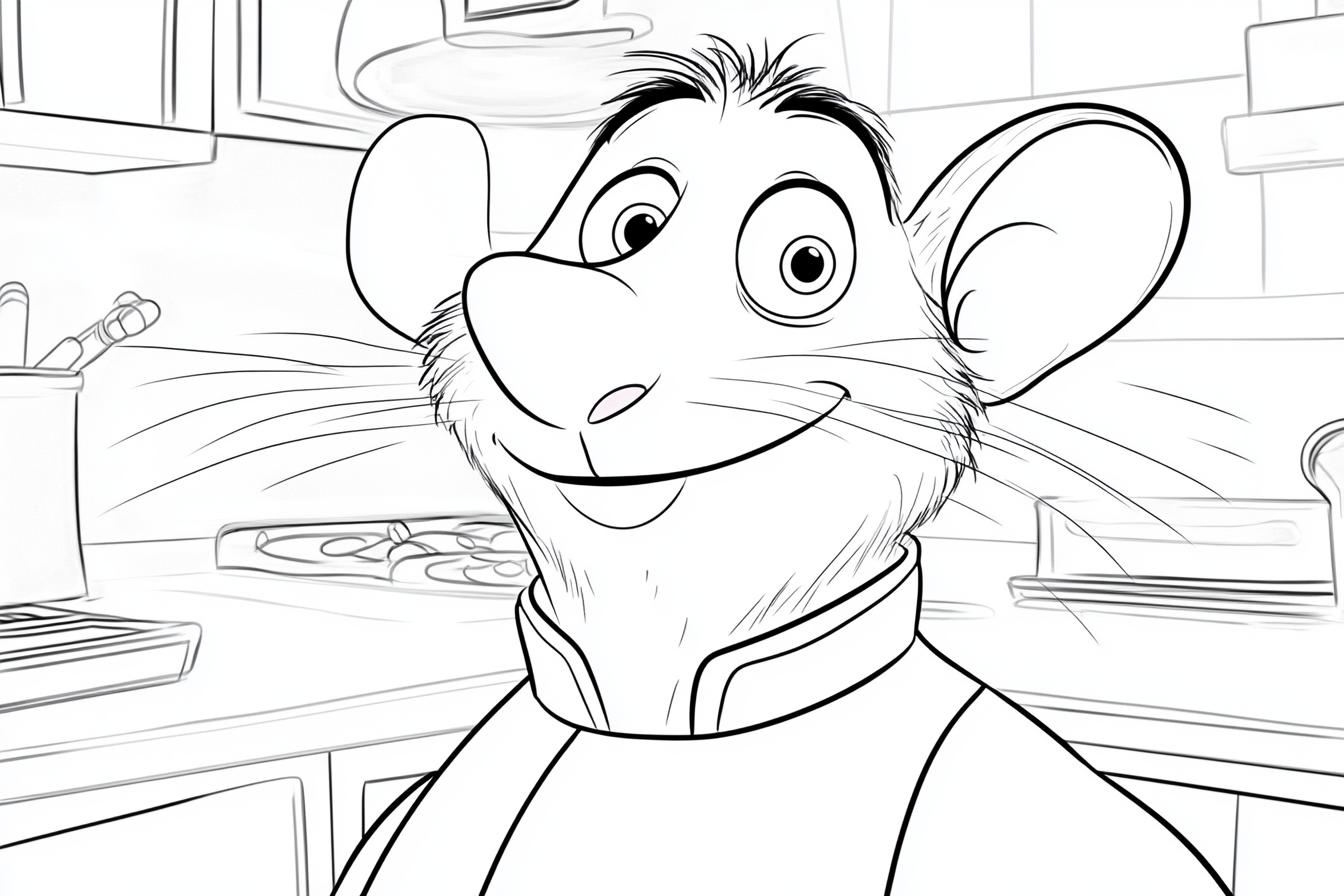 Free Printable PDF Ratatouille Coloring Pages