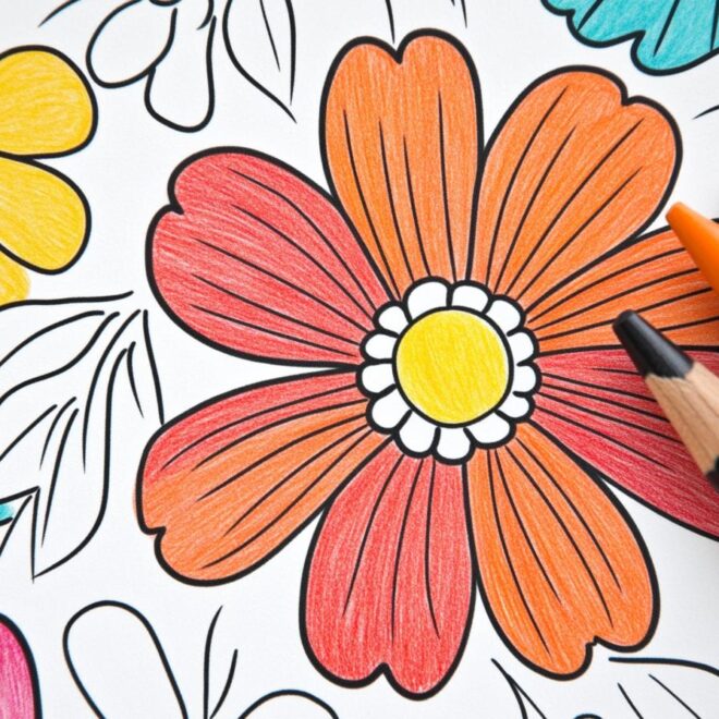 Realistic Flower Coloring Pages : Master the Art of Botanical Detail