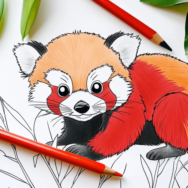 Red Panda Coloring Pages : Fun & Creative Activities for Kids