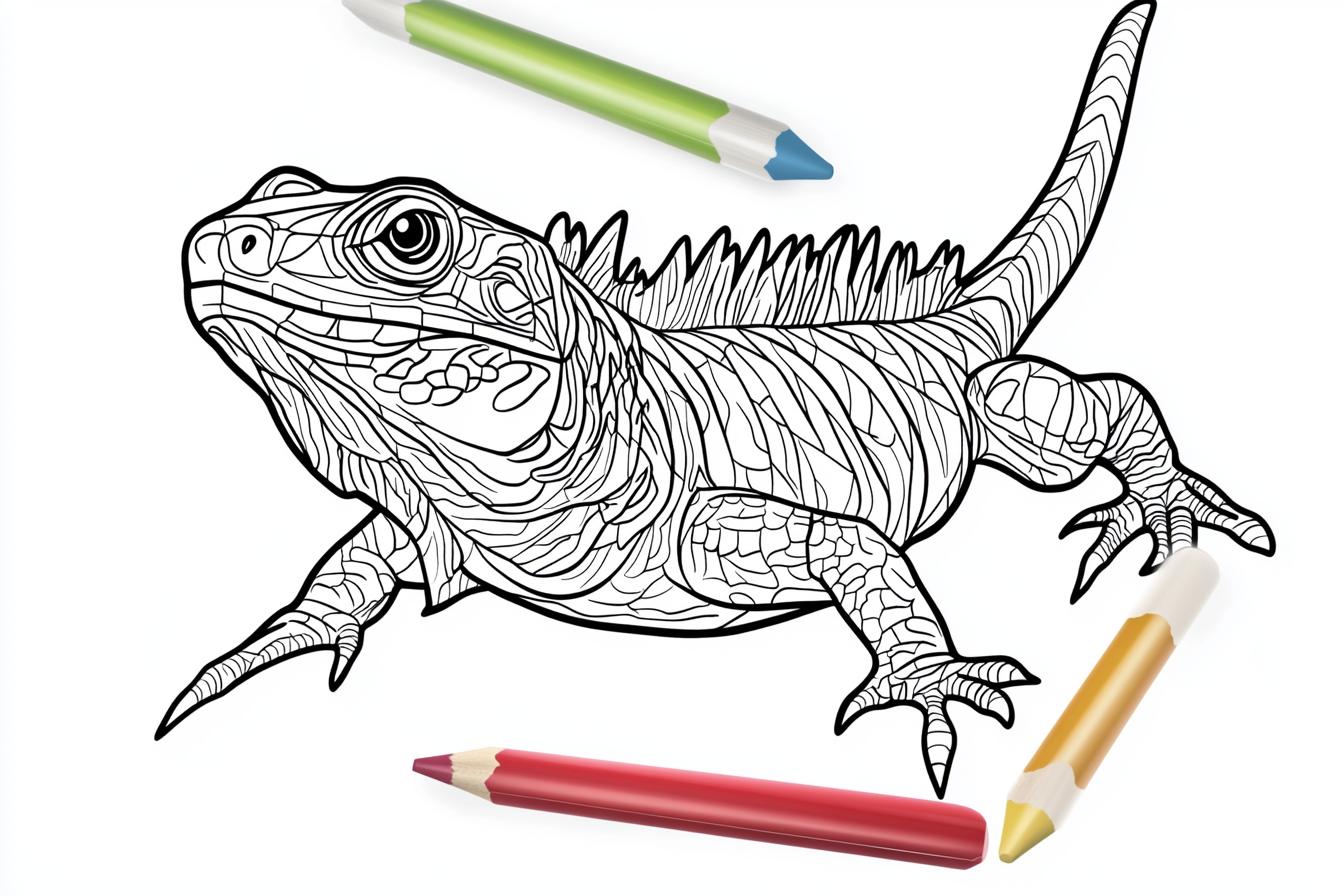 Free Printable PDF Reptile Coloring Pages