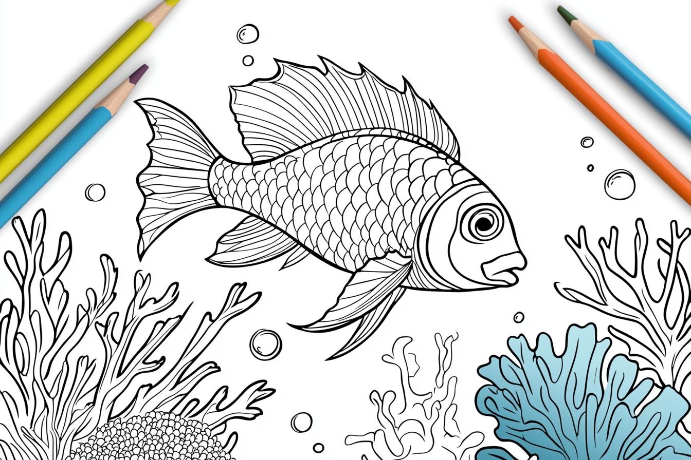 Free Printable PDF Sea Animals Coloring Pages