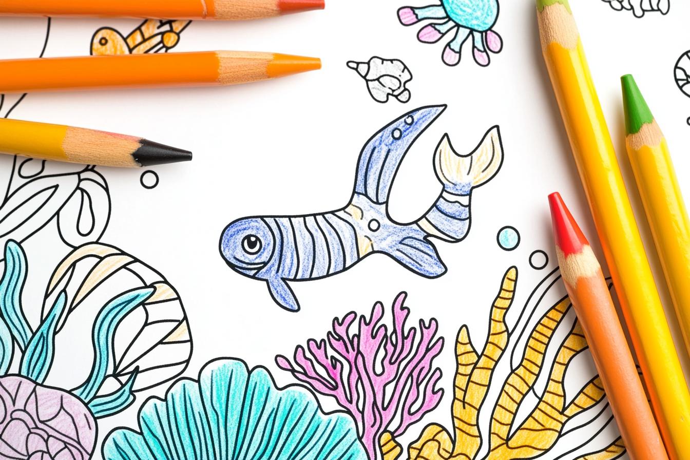 Free Printable PDF Sea Creatures Coloring Pages