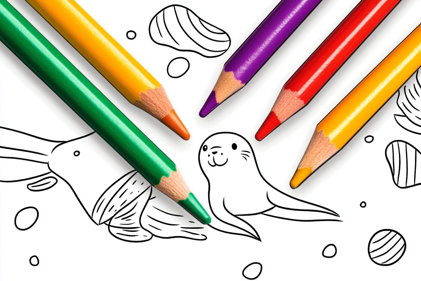 Free Printable PDF Seal Coloring Pages